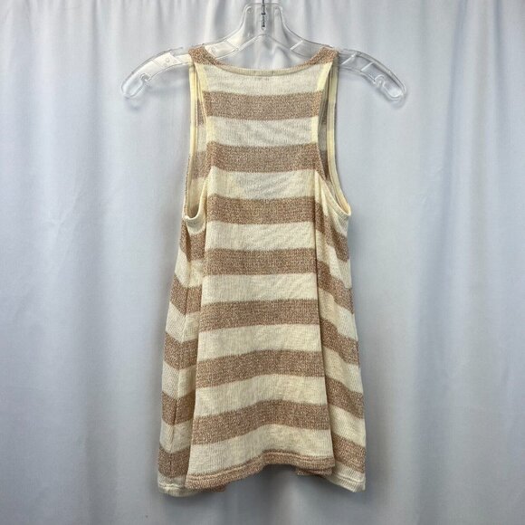 Splendid Womens Multicolor Striped Knitted Glitter Pullover Tank Top Size XS - Picture 2 of 8